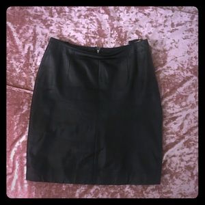 Leather skirt